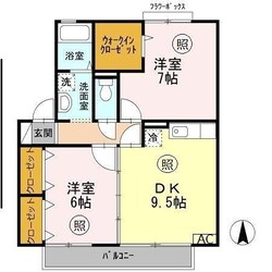 網干駅 徒歩9分 2階の物件間取画像